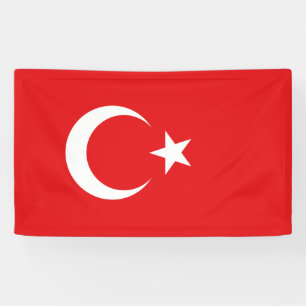 Turkse vlag spandoek
