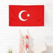 Turkse vlag spandoek (Insitu)