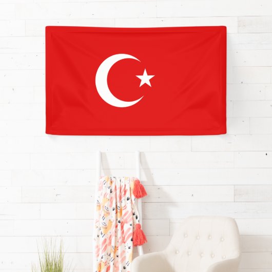 Turkse vlag spandoek (Insitu)