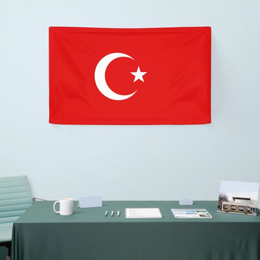 Turkse vlag spandoek (Beurs)