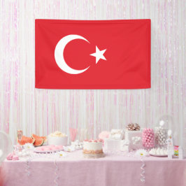 Turkse vlag spandoek