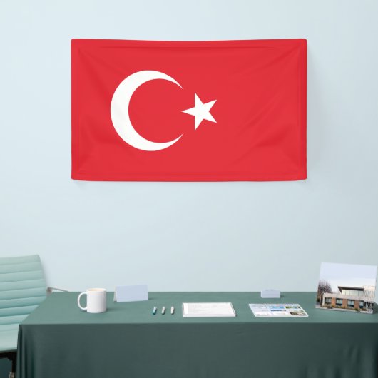 Turkse vlag spandoek (Beurs)