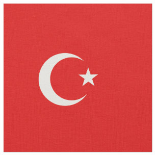 Turkse vlag stof