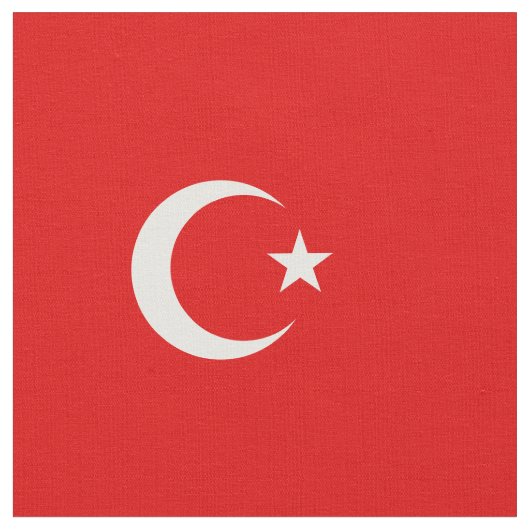 Turkse vlag stof (Close Up)