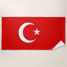 Turkse vlag strandlaken