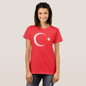 Turkse vlag t-shirt (Voorkant volledig)