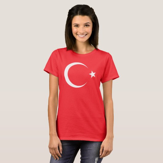 Turkse vlag t-shirt (Voorkant volledig)