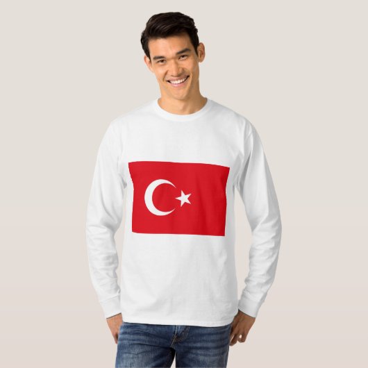 Turkse vlag t-shirt (Voorkant volledig)
