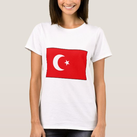 Turkse vlag T-shirts en cadeaus (Voorkant)