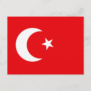 Turkse vlag T-shirts en cadeaus Briefkaart