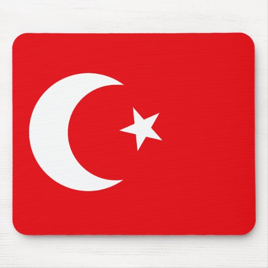 Turkse vlag T-shirts en cadeaus Muismat (Voorkant)