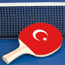 Turkse vlag tafeltennisbatje