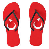Turkse vlag teenslippers (Voetbed)