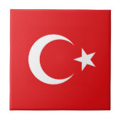 Turkse vlag tegeltje (Voorkant)