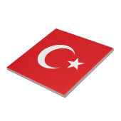 Turkse vlag tegeltje (Zijkant)