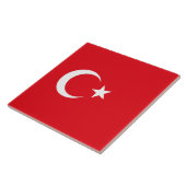 Turkse vlag tegeltje (Zijkant)