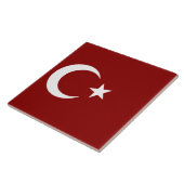 Turkse vlag tegeltje (Zijkant)