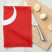 Turkse vlag theedoek (Quarter Fold)