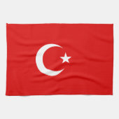 Turkse vlag theedoek (Horizontaal)