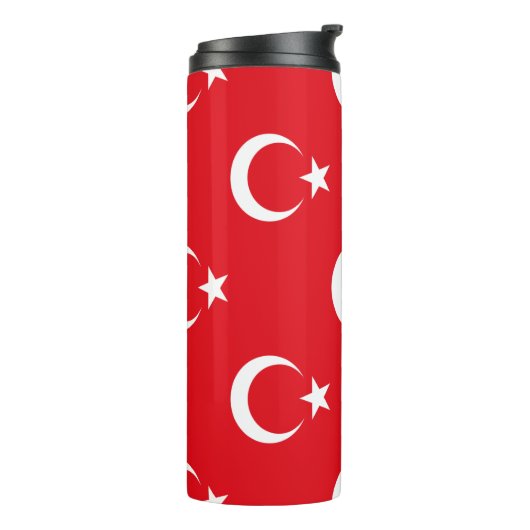 Turkse vlag thermosbeker (Gedraaid links)