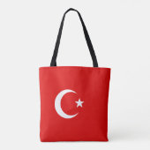 Turkse vlag tote bag (Achterkant)