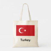 Turkse vlag tote bag (Achterkant)