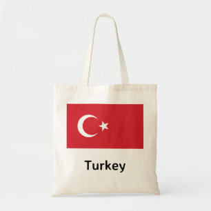 Turkse vlag tote bag