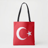 Turkse vlag tote bag (Voorkant)