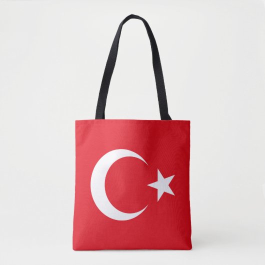 Turkse vlag tote bag (Voorkant)