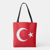 Turkse vlag tote bag (Achterkant)