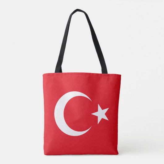 Turkse vlag tote bag (Achterkant)