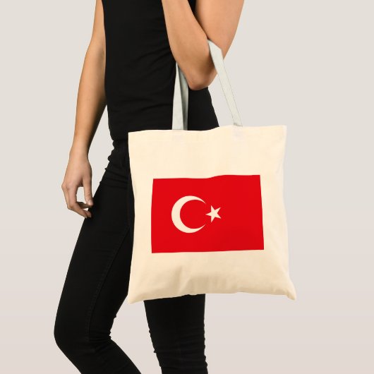 Turkse vlag tote bag (Voorkant (product))