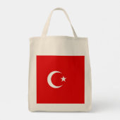 Turkse vlag tote bag (Achterkant)