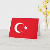 Turkse vlag (Turkije) Kaart (Gele Bloem)
