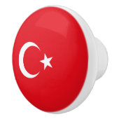 Turkse vlag (Turkije) Keramische Knop (Rechts)