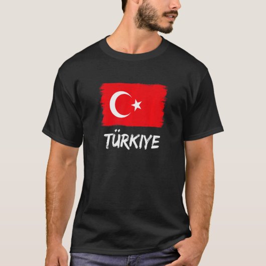 Turkse vlag Turkije T-shirt (Voorkant)