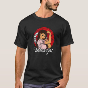 Turkse vlag Turks meisje T-shirt