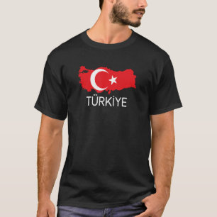 Turkse vlag, Turkse vlag, Turkse kaart Harit T-shirt
