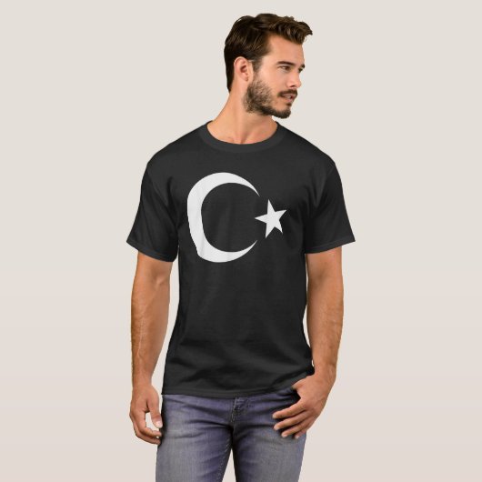 Turkse vlag van Ataturk T-shirt (Voorkant volledig)