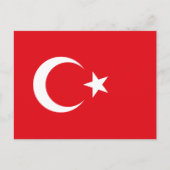 Turkse vlag, Vlag van Turkije Briefkaart (Voorkant)