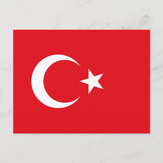 Turkse vlag, Vlag van Turkije Briefkaart (Voorkant)