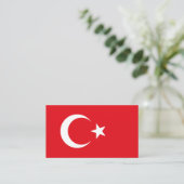 Turkse vlag, Vlag van Turkije Visitekaartje (Staand voorkant)