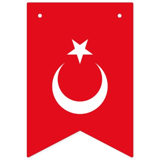 Turkse vlag vlaggetjes (Tweede vlag)