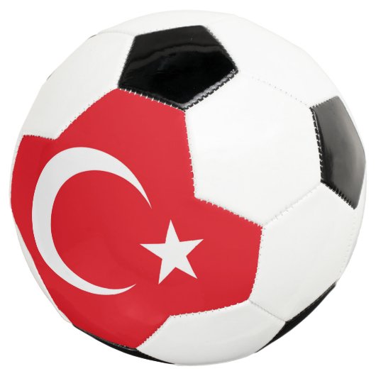 Turkse vlag voetbal (Drie kwart)