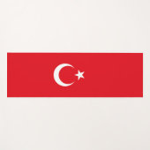 Turkse vlag yogamat (Voorkant (horizontaal))