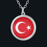 Turkse vlag zilver vergulden ketting<br><div class="desc">Bedankt voor je bezoek, ik hoop dat je wilt wat je ziet! Ik heb veel werk gedaan voor dit object en deze winkel, dus als je het leuk vindt, voel je vrij om een commentaar te geven! Bekijk hier ook de aanpassingsopties om het echt van u te maken! Een prachtige...</div>