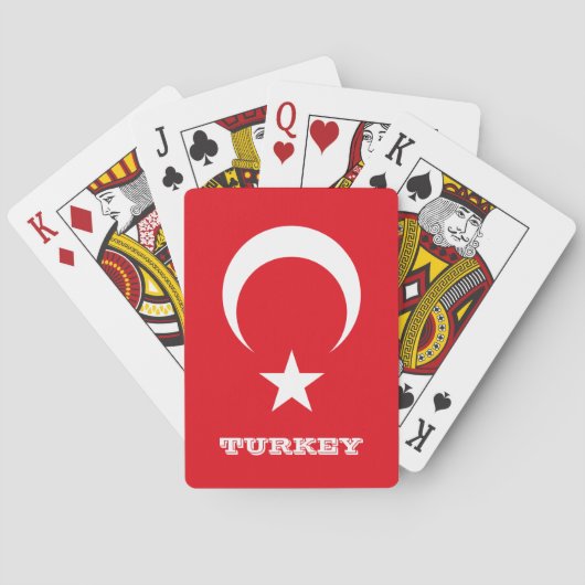 Turkse vlagspelen, Turkse speelkaarten (Achterkant)