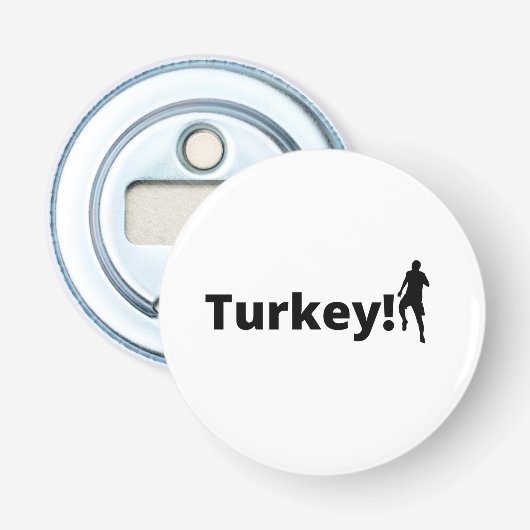 Turkse voetbal  button flesopener (Voorkant)