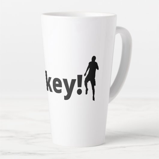 Turkse voetballer latte mok (Rechterhoek)