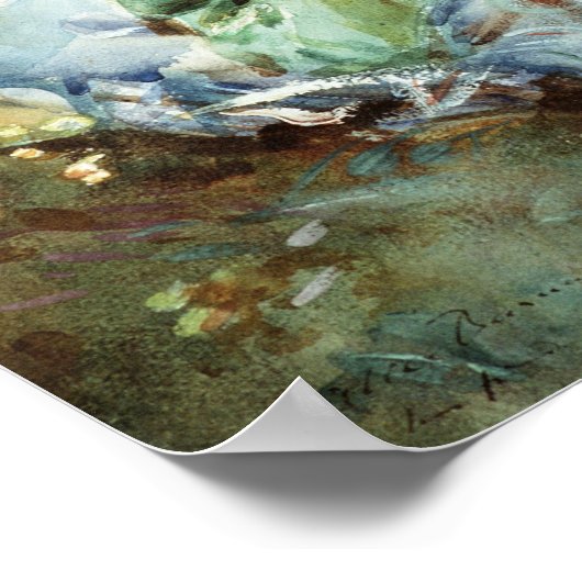 Turkse vrouw bij Stream Poster (Hoek)